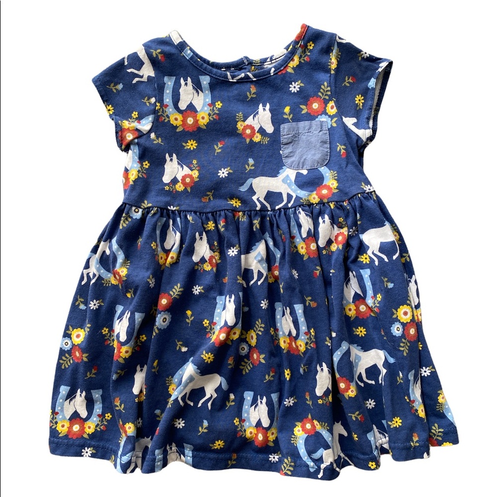 Boutique Horse Knit Twirl Dress